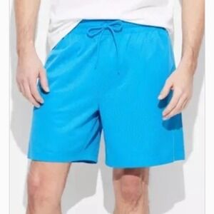 Original Use Mesh Athletic Shorts Mens XL Turquoise Blue New With Tags